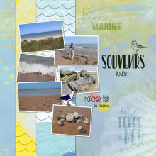 kit Bretagne Normandie digital Studio-Scrap sur la plage