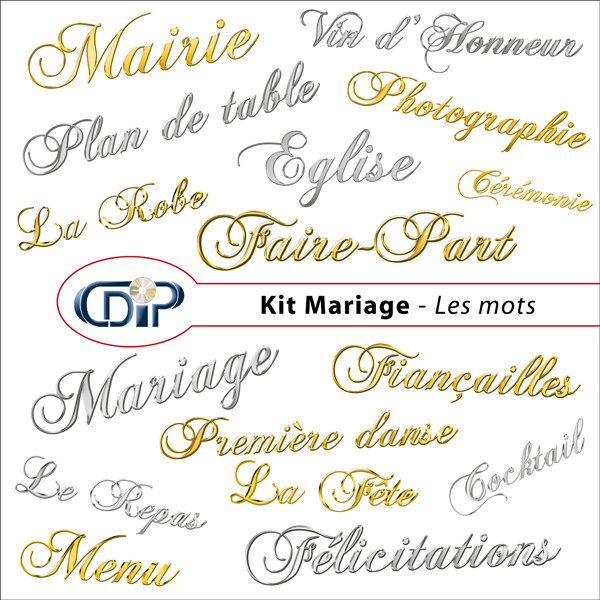 Kit « Mariage » - 08 - Les mots