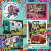 kit Inspiration gipsy studio-scrap vieilles caravanes