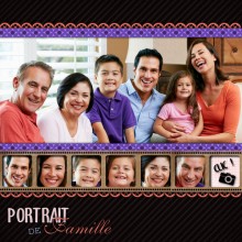 28 page scrap portrait de famille