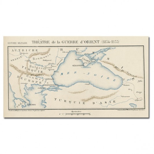 carte-1854-1855-Theatre-de la-guerre-d-Orient
