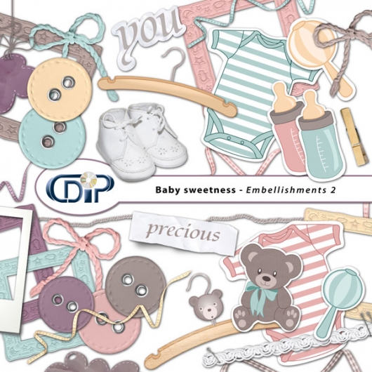 "Baby sweetness" digital kit - 03 - Embellishments 2 