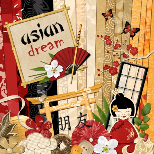 « Asian dream » digital kit - 00 - Presentation