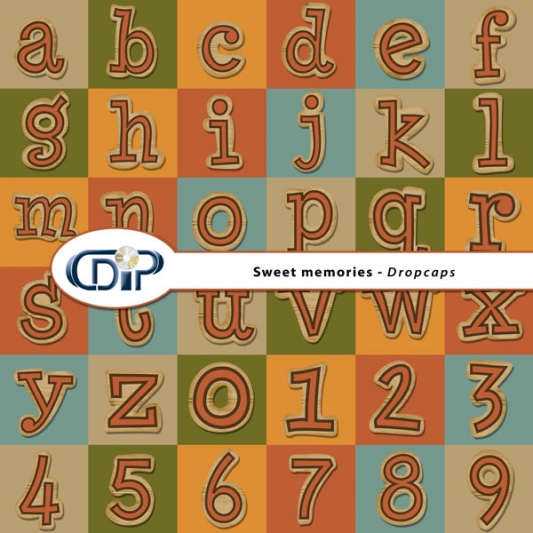 "Sweet memories" digital kit - 07 - Dropcaps 