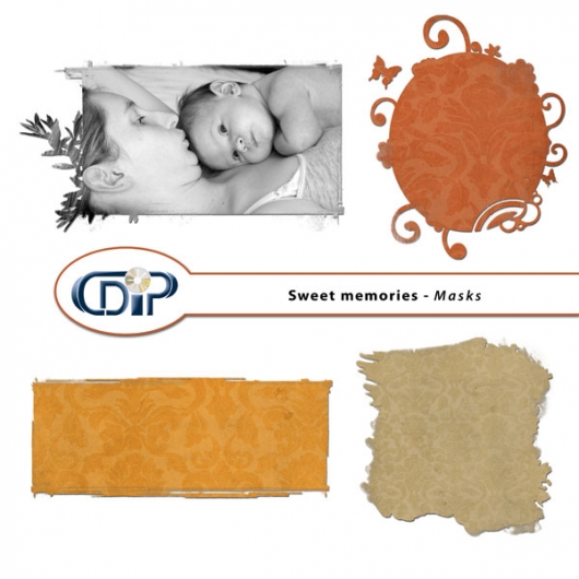 "Sweet memories" digital kit - 08 - Masks 