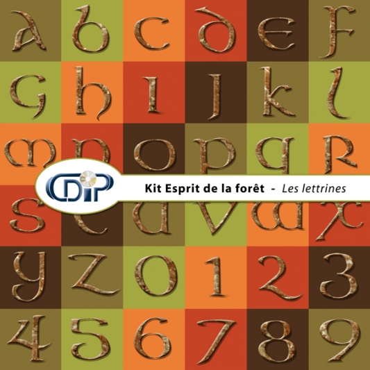 Kit « Esprit de la forêt » - 07 - Les lettrines 