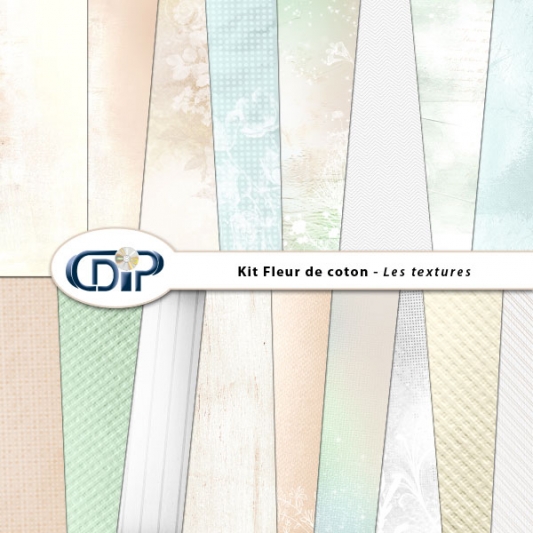 Kit « Fleur de coton » - 01 - Les textures