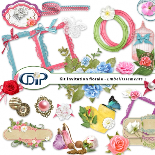 Kit « Invitation florale » - 04 - Les embellissements 3