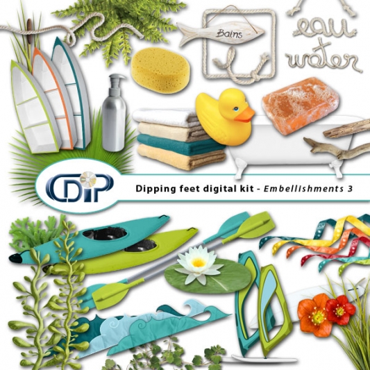"Dipping Feet in Water" digital kit - 04 - Embellishments 3