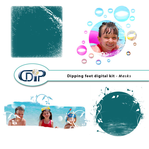 "Dipping Feet in Water" digital kit - 09 - Masks 