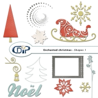 "Enchanted Christmas" digital kit - 05 - Shapes 1 