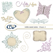 Little sweet notes kit shapes 2