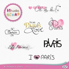 kit romance in Paris word arts