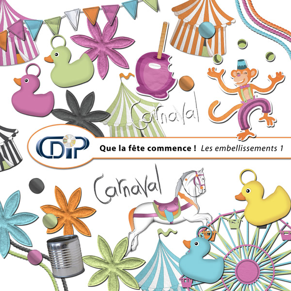 Kit « Que la fête commence » - 02 - Les embellissements 1 