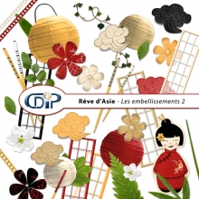 Kit « Rêve d'asie »  - 03 - Les embellissements 2 