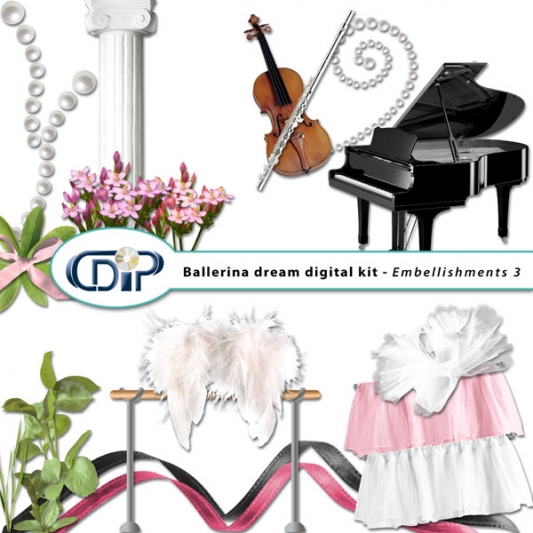 "Ballerina Dream" digital kit - 04 - Embellishments 3