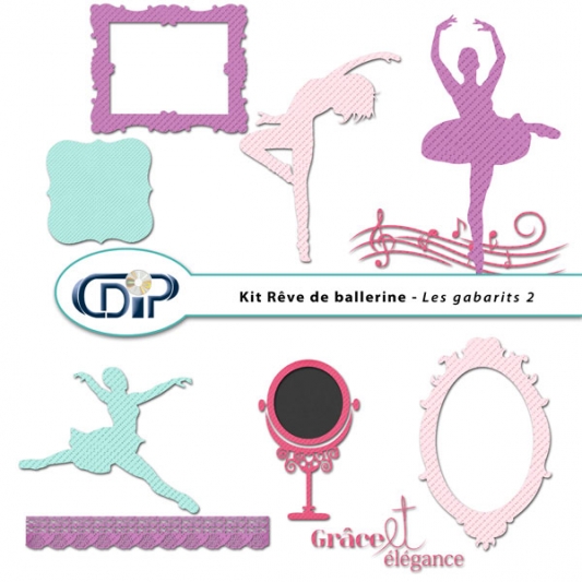 Kit « Rêve de ballerine » - 07 - Les gabarits 2