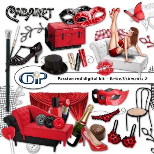 Kit « Rouge passion » - 41 - Les embellissements 2