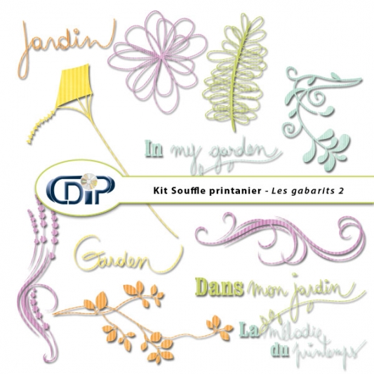 Kit « Souffle printanier » - 07 - Les gabarits 2