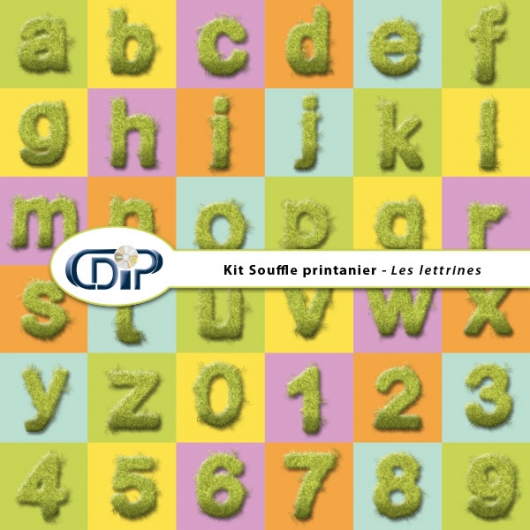Kit « Souffle printanier » - 10 - Lettrines