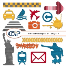 "Urban Street" digital kit - 05 - Shapes 1
