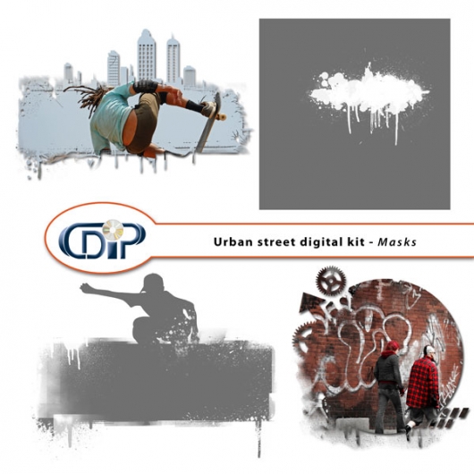 "Urban Street" digital kit - 08 - Masks