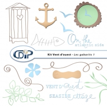 Gabarits du kit de scrapbooking