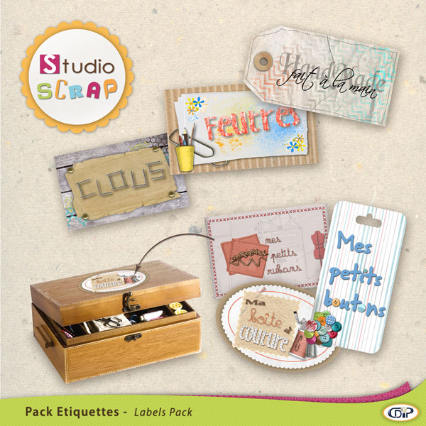 Mini-pack de stickers "Bicolage et Loisirs"