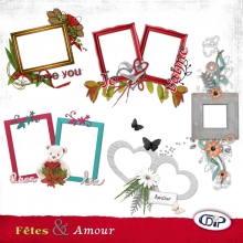 Love and parties cluster frames presentation - 1