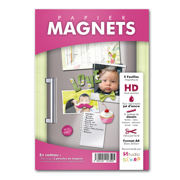 Packaging papier magnet