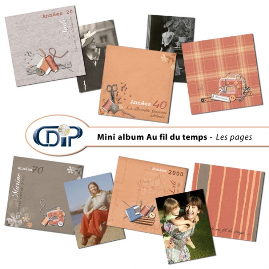 Mini-album « au fil du temps » - 01 - Les pages