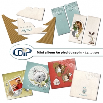 Mini-album « Au pied du sapin » - 01 - Les pages