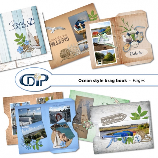 Mini-album « Bord de mer » - 03 - Présentation