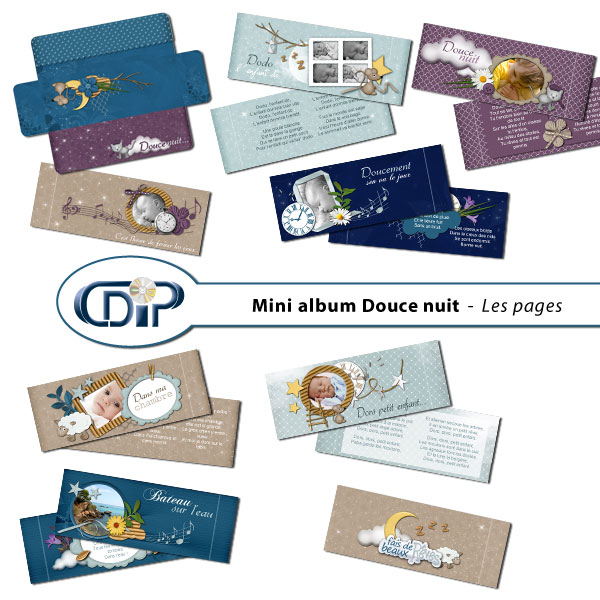 Mini-album « Douce nuit » - 01 - Les pages