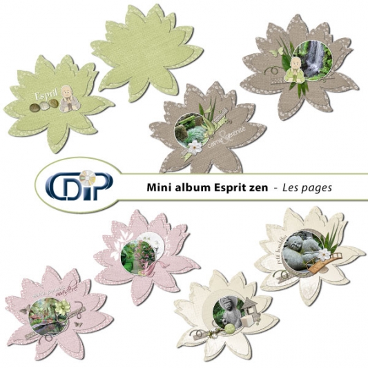 Mini-album « Esprit zen » - 01 - Les pages