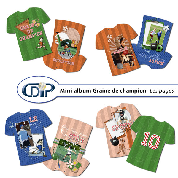 Mini-album « Graine de champion » - 01 - Les pages
