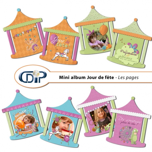 Mini-album « Jour de fête » - 01 - Les pages