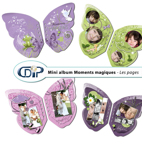 Mini-album « Moment magique » - 01 - Les pages