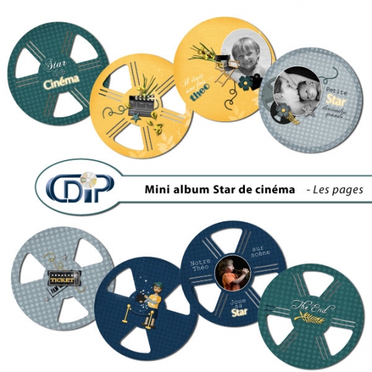 Mini-album « Star de cinéma » - 01 - Les pages