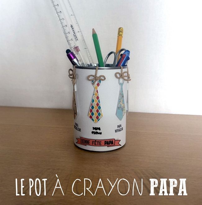 Customiser des pots à crayons en bois pour la fête des pères - Idées  conseils et tuto Fête des pères