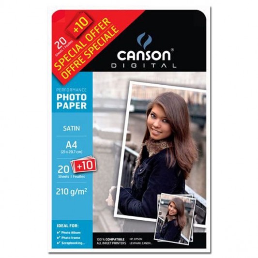 Papiers - 15 - Canson photo - satiné - 210g - promo